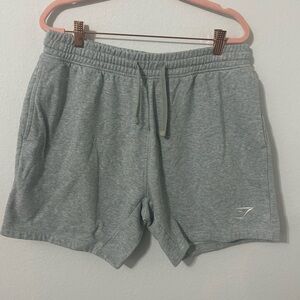 Gymshark Gray Athletic Shorts with Elastic Waistband